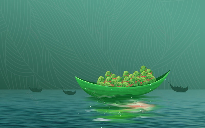 传统节日纪念日端午节粽子龙舟背景图,插画/手绘图,插画/手绘图库,插画/手绘图下载,插画/手绘